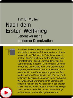 cover image of Nach dem Ersten Weltkrieg